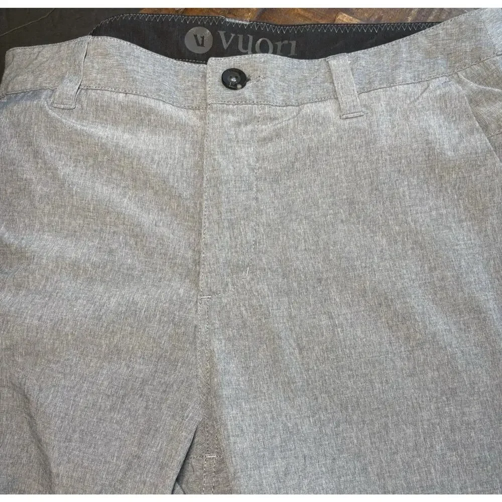 Vuori Pants Men's Size 30 Gray Slim Fit Performance lightweight
